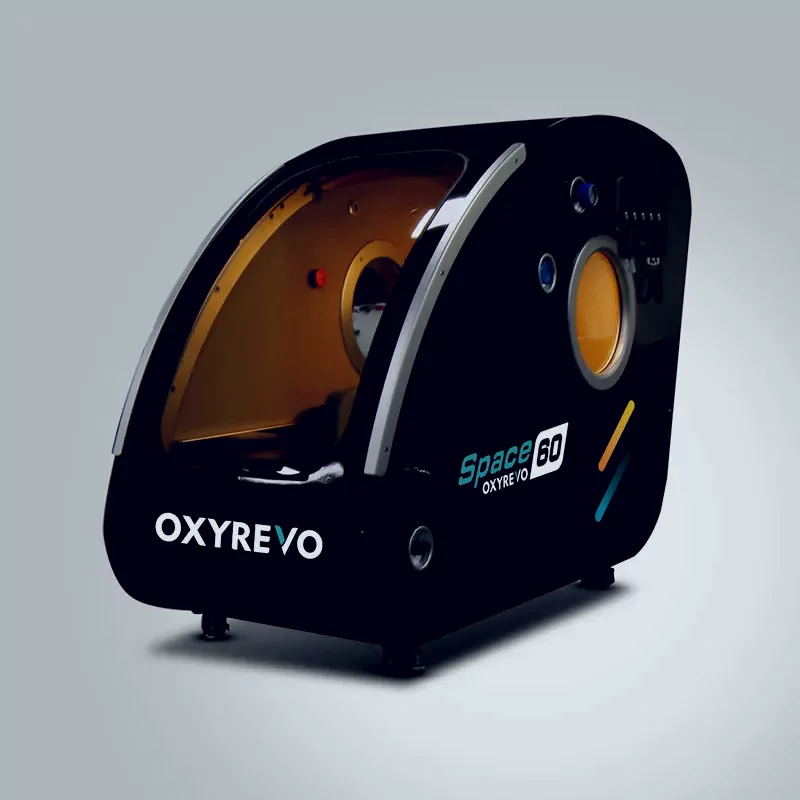 The OXYREVO Space 60 hyperbaric chamber at Active Recovery Center