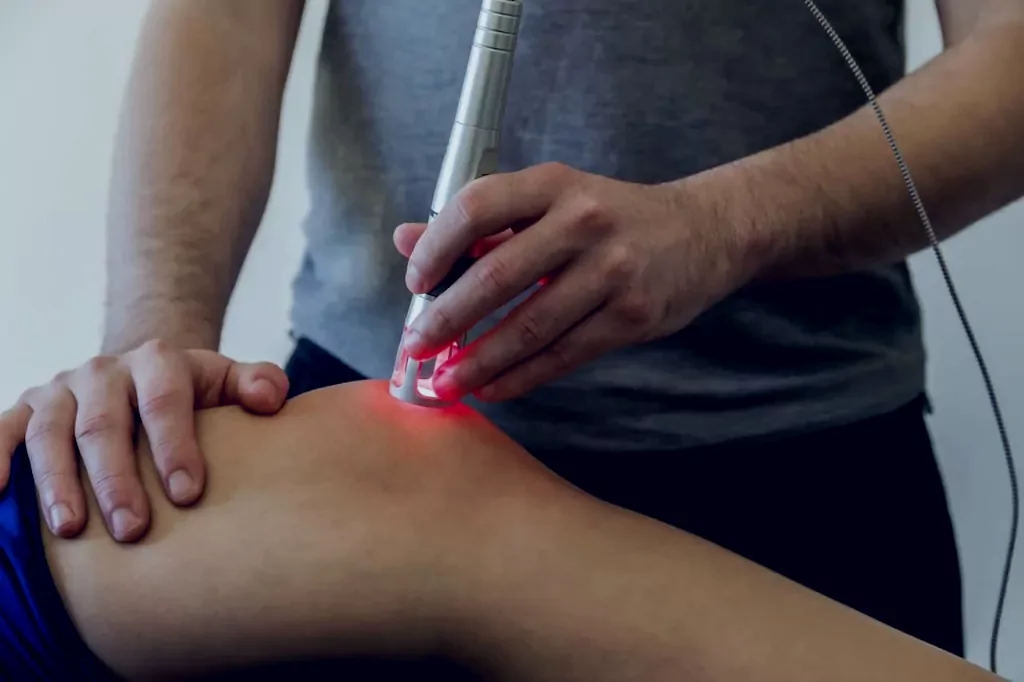 Class IV laser therapy being delivered at Active Recovery Center